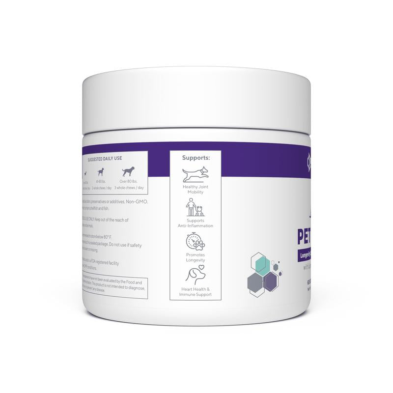 RENUE PET NMN Longevity Chews for Dogs - 60 Soft Chews with Liposomal NMR for Dog Health and Weight Management