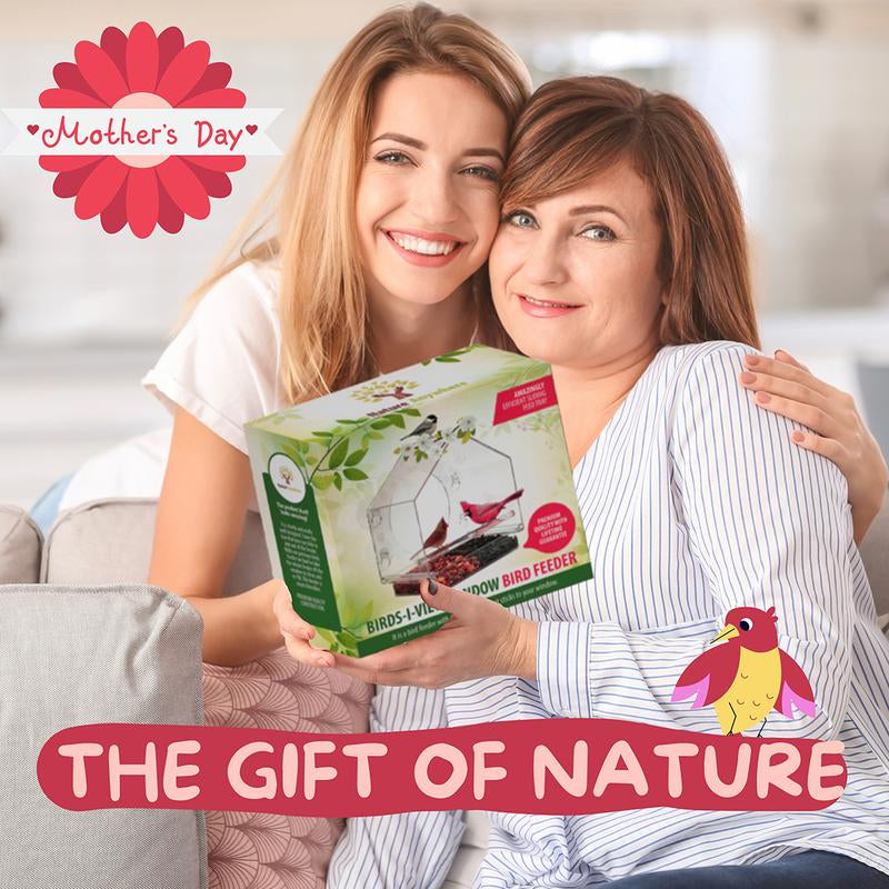 Birds-I-View Window Bird Feeder for Outdoor - Gift Idea - Gifts - Garden - Mothers Day