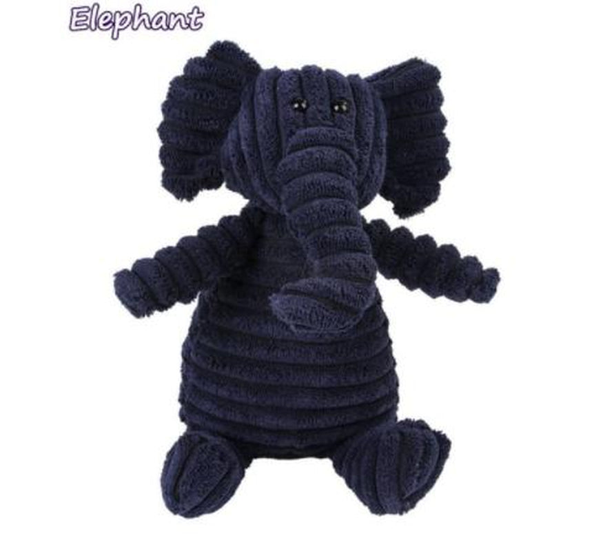 Vocal Animal Plush for Pet Dog Molar Teeth Cleaning Training - Soft Corduroy Material, Bite-Resistant, Safe for Chewing & Stress Relief, Includes BB Whistle Sound