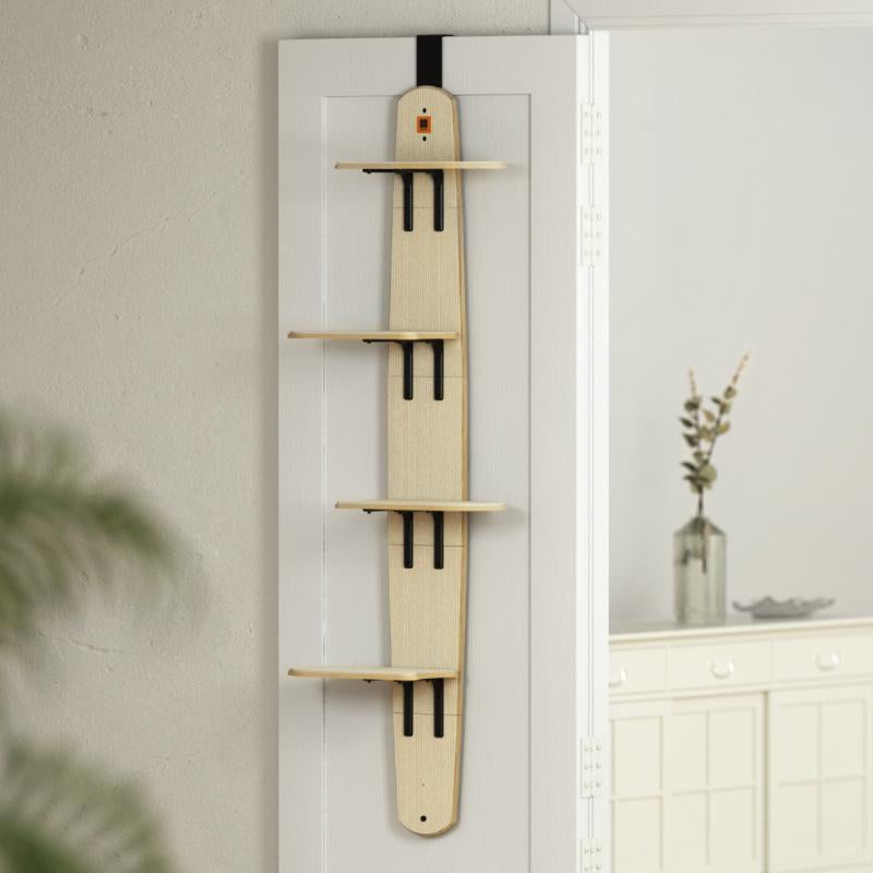 MEWOOFUN Multi-Level Door Hanging Cat Shelves Climber Door Mounted Vertical Cat Tree Tower with Cat Scratchers for Indoor Cats, 4-Levels Heavy Duty Cat Tree Tower, Space Saving Cat Tree for Renter Condo