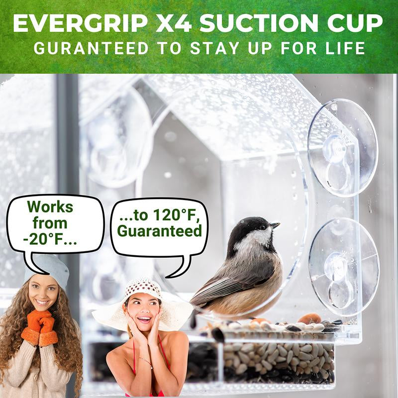 Birds-I-View Window Bird Feeder for Outdoor - Gift Idea - Gifts - Garden - Mothers Day