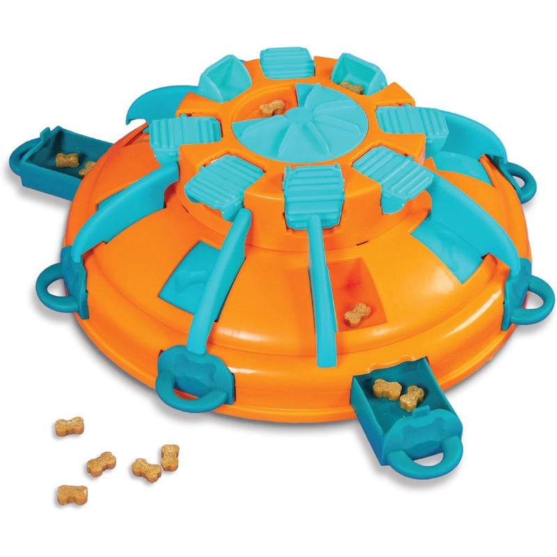 Dog Treat Maze Dog Puzzle Enrichment Toy, Level 2 Intermediate, Green Game Feeding