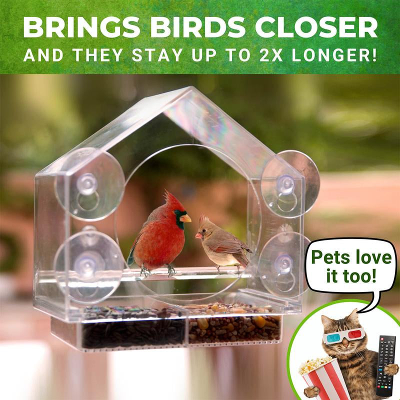 Birds-I-View Window Bird Feeder for Outdoor - Gift Idea - Gifts - Garden - Mothers Day