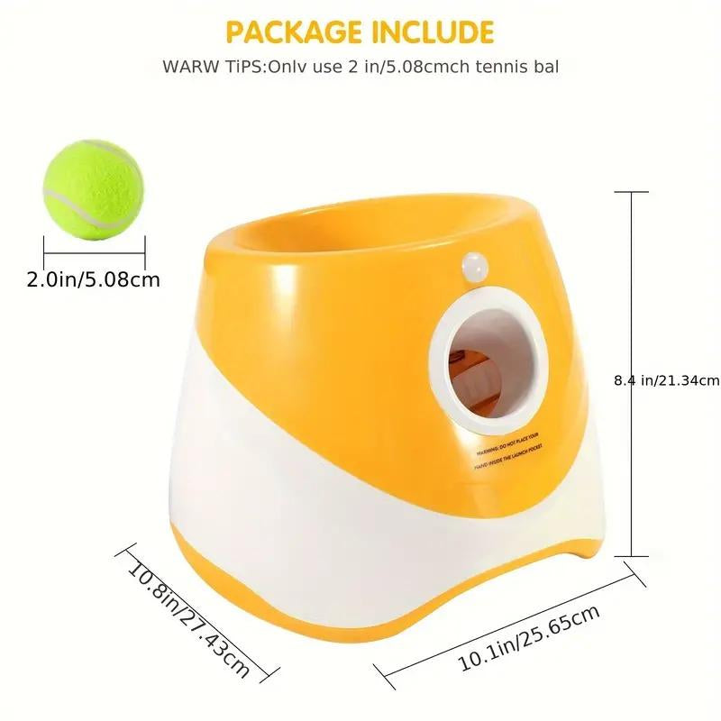 3 Mode Adjustable Pet Toy with Tennis Balls, Automatic Ball Launcher & 3 Balls, Dog Stuff, Interactive Dog Toy, Pet Products