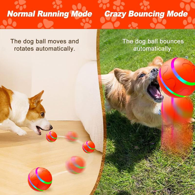 USB Rechargeable Autoscroll Remote Control Rolling Dog Toy Ball, Automatic Electric Cat & Dog Toy Ball, Funny Gift, Electric Pet Interactive Toy, Pet Tools Products, Puppy Toy, Herding Ball