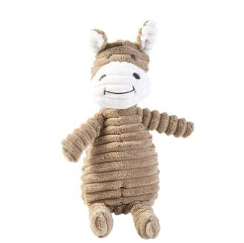 Vocal Animal Plush for Pet Dog Molar Teeth Cleaning Training - Soft Corduroy Material, Bite-Resistant, Safe for Chewing & Stress Relief, Includes BB Whistle Sound