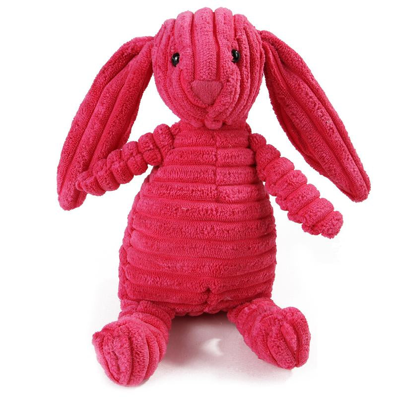 Vocal Animal Plush for Pet Dog Molar Teeth Cleaning Training - Soft Corduroy Material, Bite-Resistant, Safe for Chewing & Stress Relief, Includes BB Whistle Sound