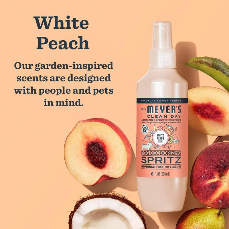 . CLEAN DAY Dog Deodorizing Spray, White Peach Scent, 8Oz