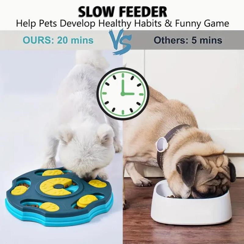 Multi-Grid Pet Food Dispenser, Pet Feeding Training Bowl, Pet Feeding Supplies