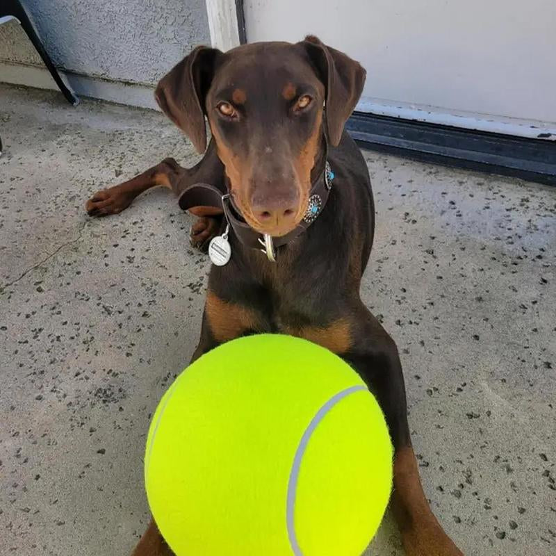 Durable Inflatable Rubber Tennis Ball for Dogs, Pet Chasing Toy Ball, Interactive Pet Toy Ball for Dogs & Cats, Pet Products, Dog Stuff, Christmas, Christmas Gift