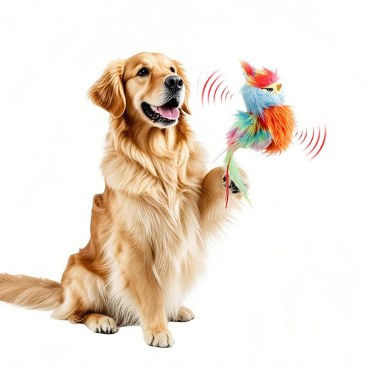 Vagascape Ugly Finch, Cat&Dog Toy,Interactive Rechargeable Toy on Rug with Bird Chirping, Anti-Depression Fun Gift for Cats & Dogs, Pet Supplies, Dog & Cat Accessories, Pet Products, Funny Gift, Cat Stuff