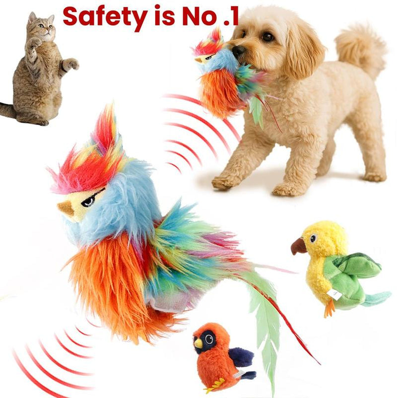 Vagascape Ugly Finch, Cat&Dog Toy,Interactive Rechargeable Toy on Rug with Bird Chirping, Anti-Depression Fun Gift for Cats & Dogs, Pet Supplies, Dog & Cat Accessories, Pet Products, Funny Gift, Cat Stuff
