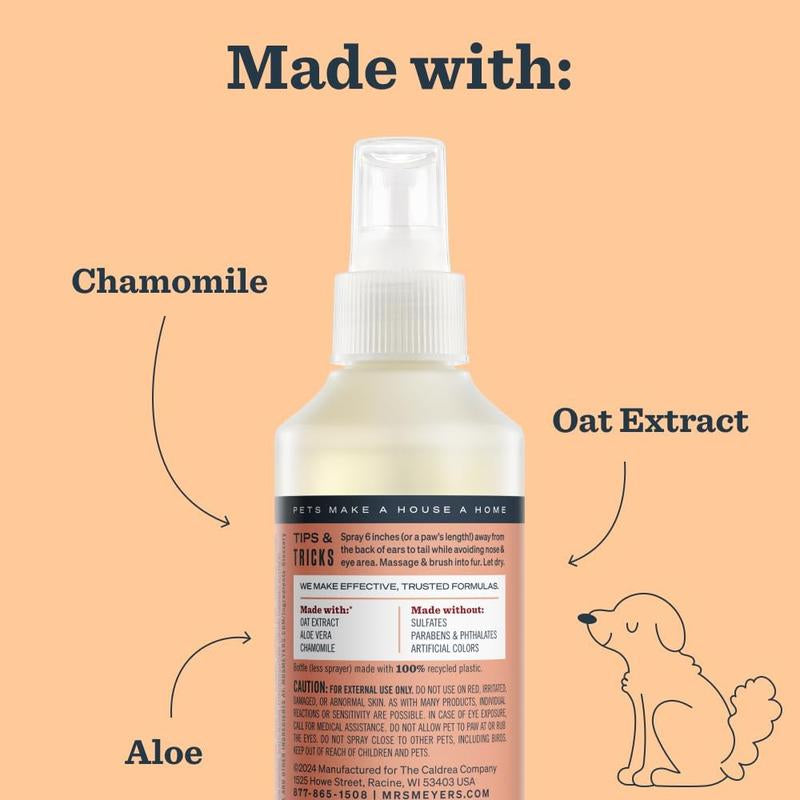 . CLEAN DAY Dog Deodorizing Spray, White Peach Scent, 8Oz