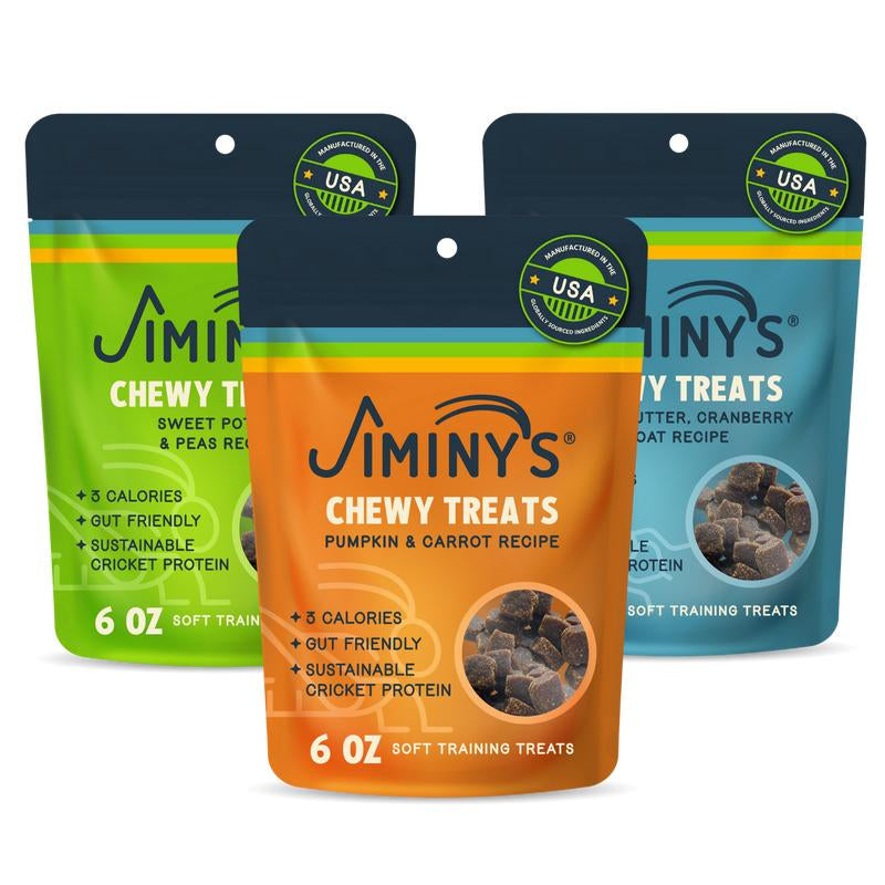 Chewy Low Calorie Dog Treats 3 Pack Bundle