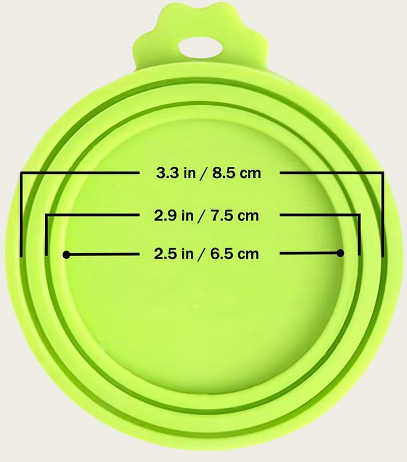 4 Pack Multi-Functional Pet Food Can Lid - Safe Silicone Materials