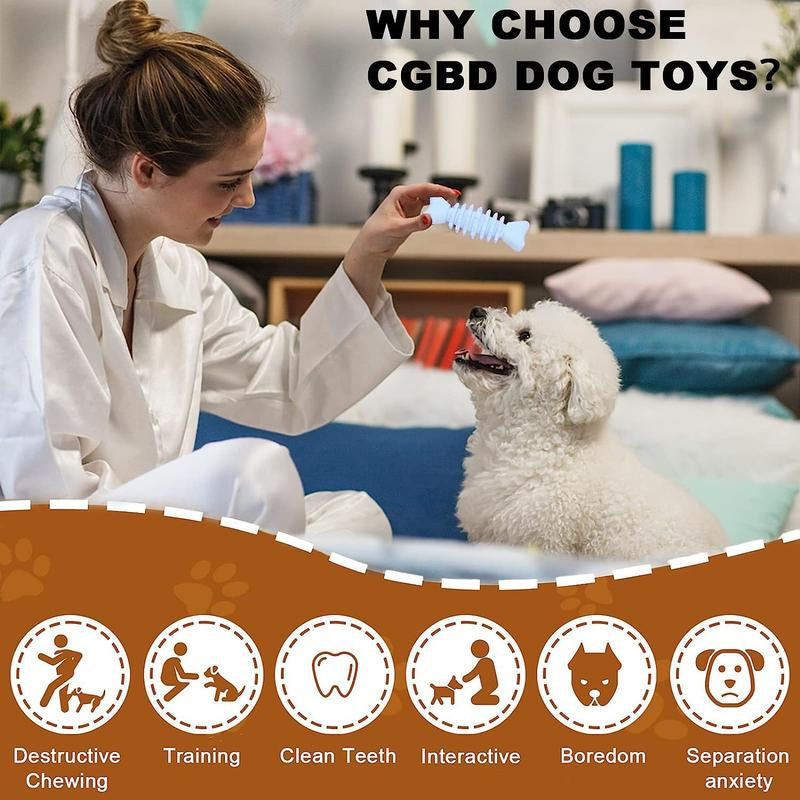 Durable Pet Chew Toy Set, 6 Counts/Set Mixed Style Dog Teeth Cleaning Toy, Interactive Dog Teeth Grinding Toy, Pet Products, Valentine'S Day Gift