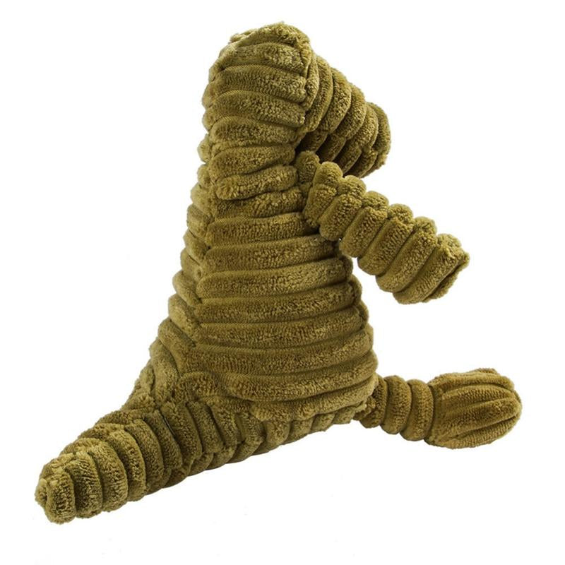 Vocal Animal Plush for Pet Dog Molar Teeth Cleaning Training - Soft Corduroy Material, Bite-Resistant, Safe for Chewing & Stress Relief, Includes BB Whistle Sound