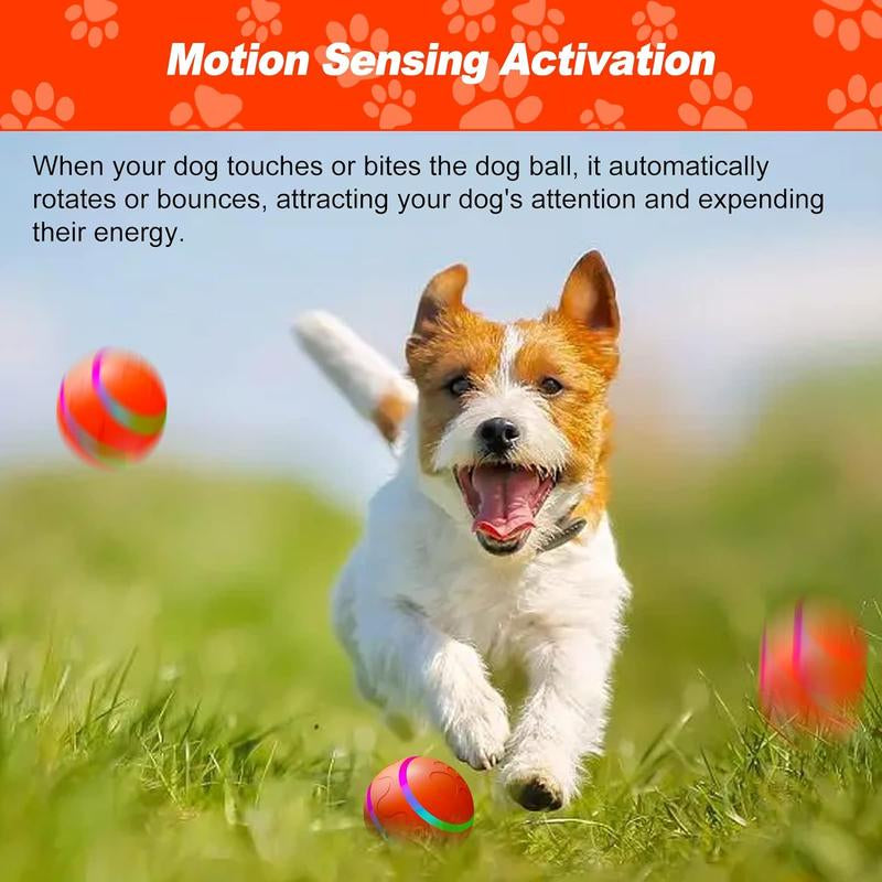 USB Rechargeable Autoscroll Remote Control Rolling Dog Toy Ball, Automatic Electric Cat & Dog Toy Ball, Funny Gift, Electric Pet Interactive Toy, Pet Tools Products, Puppy Toy, Herding Ball