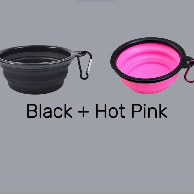 (2-PACK) Travel Dog Bowls- 12 FL OZ, Includes Six Bowls for Hydration and Comfort during Travel, Lightweight & Collapsible Design Toys