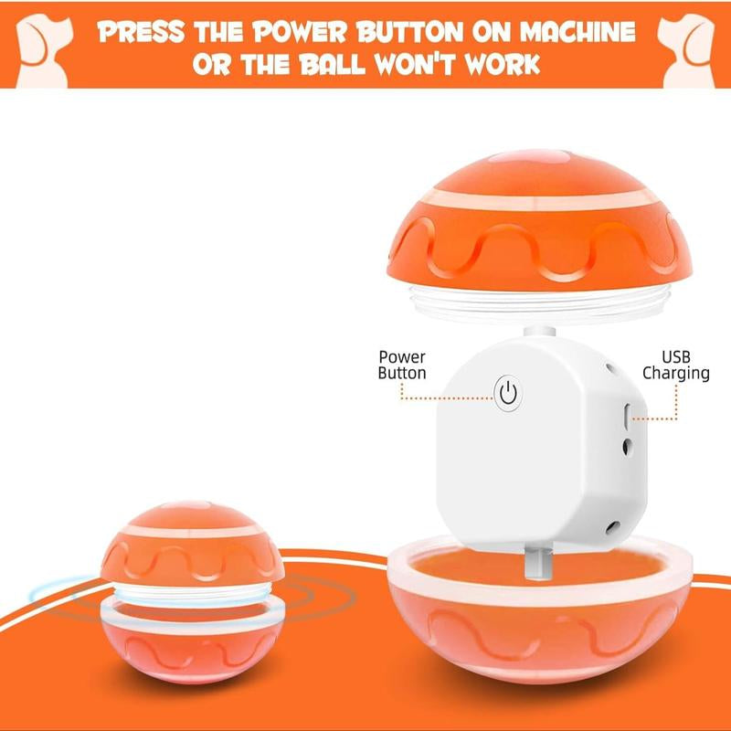 USB Rechargeable Autoscroll Remote Control Rolling Dog Toy Ball, Automatic Electric Cat & Dog Toy Ball, Funny Gift, Electric Pet Interactive Toy, Pet Tools Products, Puppy Toy, Herding Ball