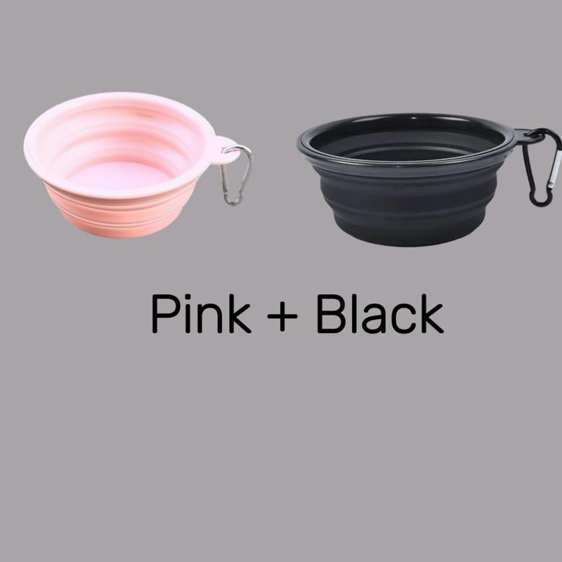 (2-PACK) Travel Dog Bowls- 12 FL OZ, Includes Six Bowls for Hydration and Comfort during Travel, Lightweight & Collapsible Design Toys