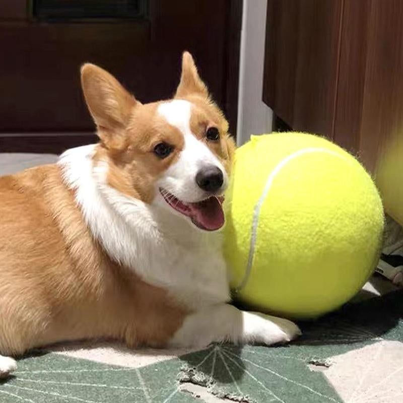 Durable Inflatable Rubber Tennis Ball for Dogs, Pet Chasing Toy Ball, Interactive Pet Toy Ball for Dogs & Cats, Pet Products, Dog Stuff, Christmas, Christmas Gift