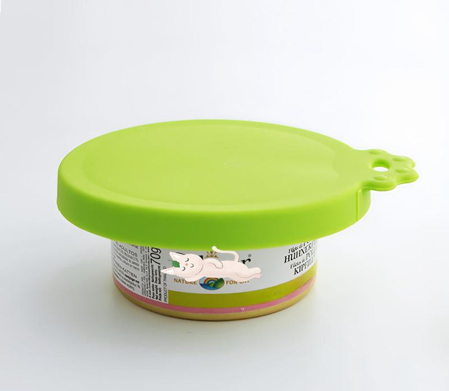 4 Pack Multi-Functional Pet Food Can Lid - Safe Silicone Materials