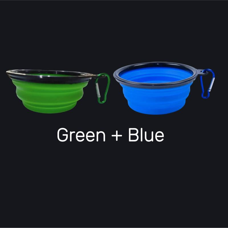 (2-PACK) Travel Dog Bowls- 12 FL OZ, Includes Six Bowls for Hydration and Comfort during Travel, Lightweight & Collapsible Design Toys