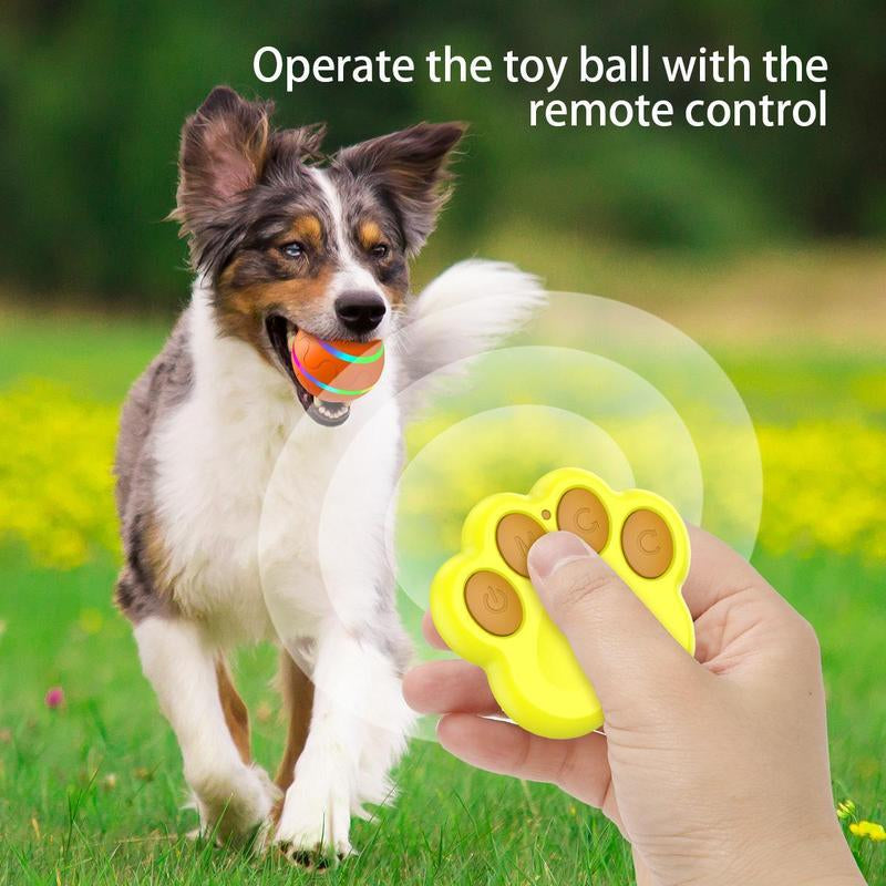 [New Upgrade] Remote Control Interactive Dog Toy Dog Ball, Durable Motion-Activated Automatic Rolling Ball Toy for /Small/Medium/Large Dogs, USB Charging
